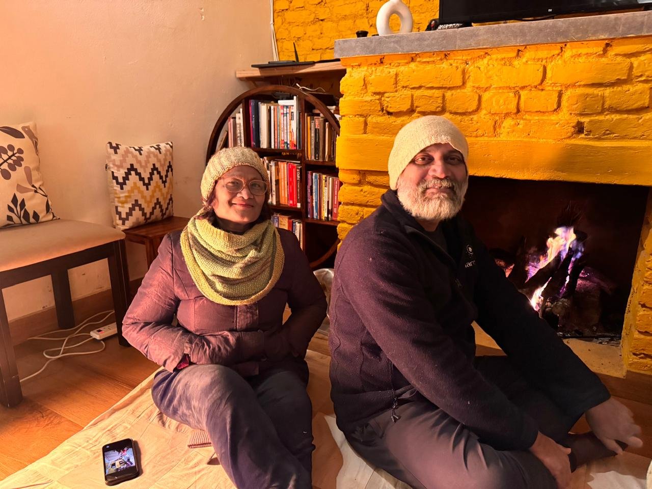 Fireplace at Katie’s Abode, Hartola