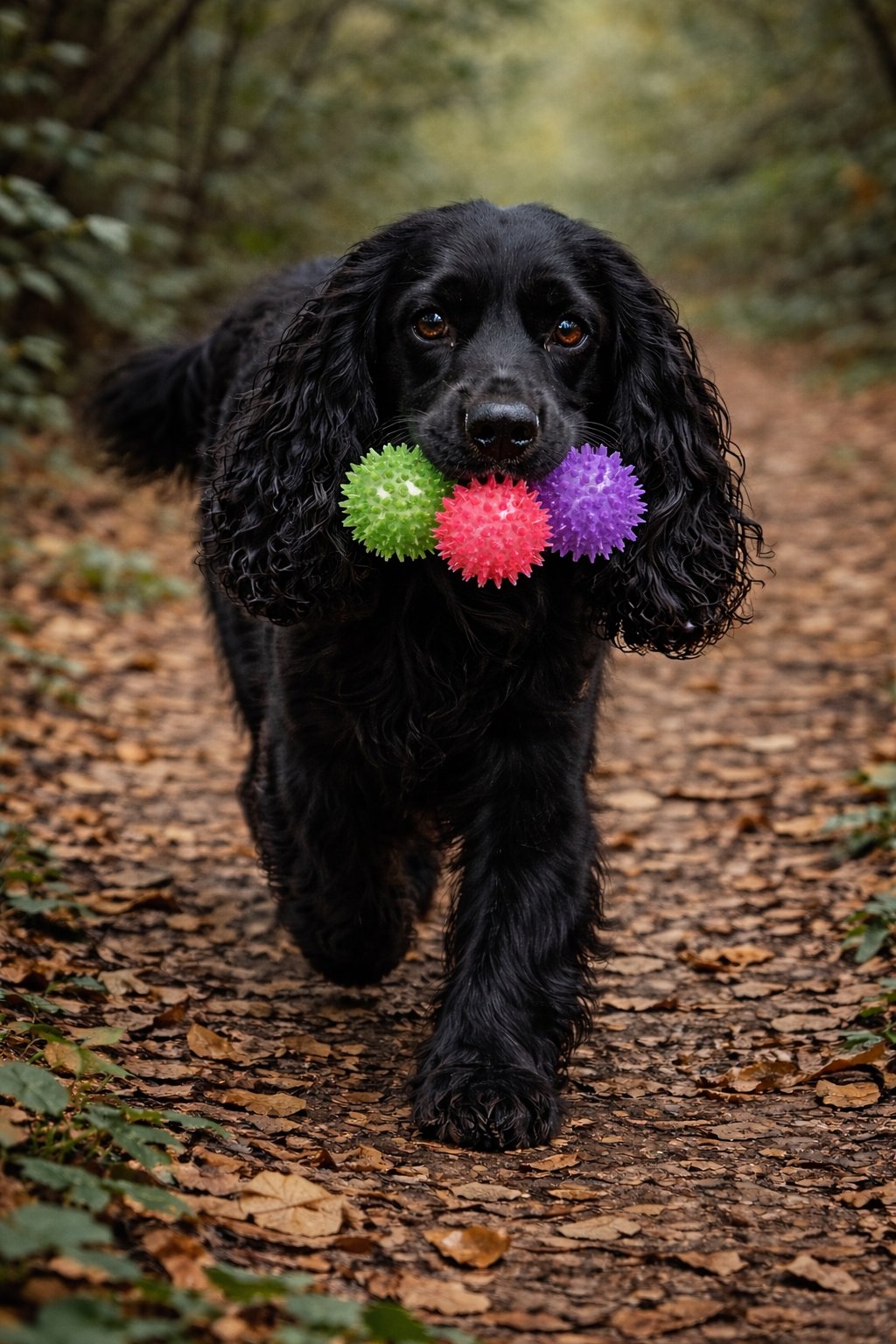 Katie taking balls for the leopard cubs
